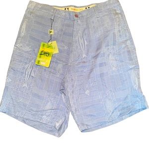 Bamboo Cay Blue Casual Men’s Shorts 36 NEW